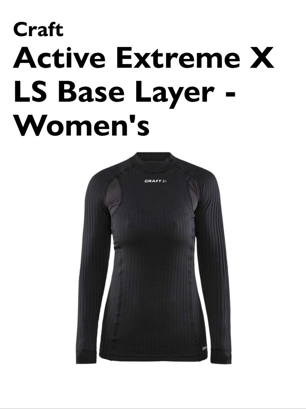 Craft Women's Active Extreme X Long Sleeve Top - Black